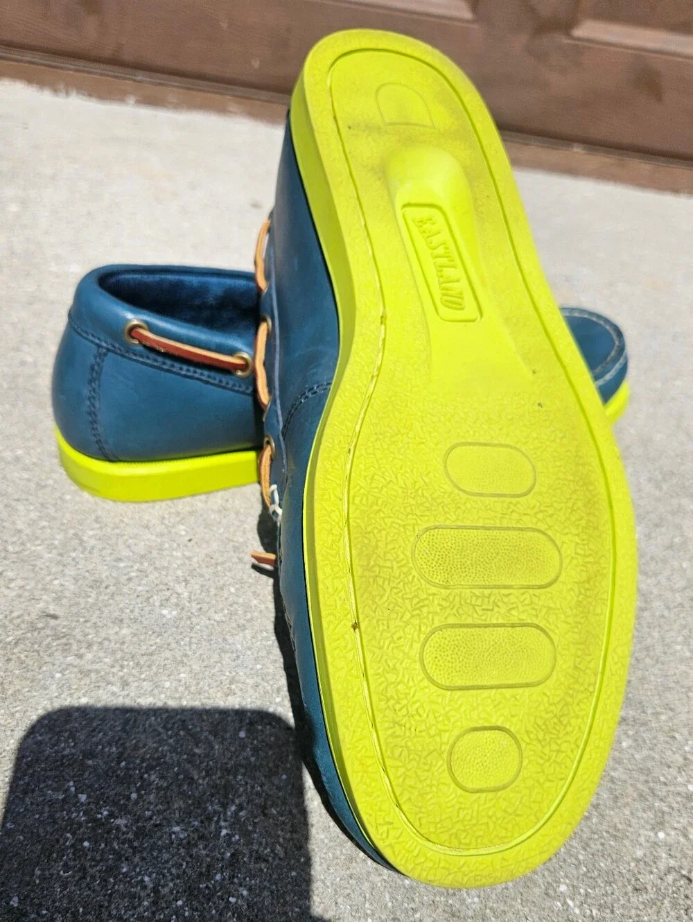 Eastland Blue Size 9D Men's Yarmouth Camp Moc Slip On Bomber Pre-owned